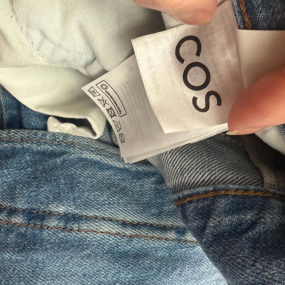 COS Blue Wide Leg Jeans with Embellishments size 27 - Picture 8 of 10